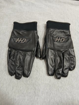 Guantes Harley-Davidson Cuero Negro