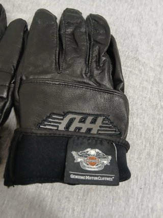 Guantes Harley-Davidson Cuero Negro