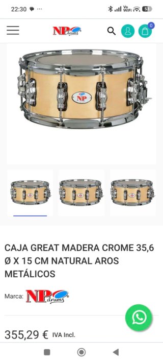 Caja snare Np Drums