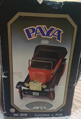 Coche Payá a batería rojo de 1922