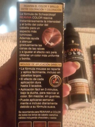 Reaviva Color Castaños Cálidos Mousse 75ml