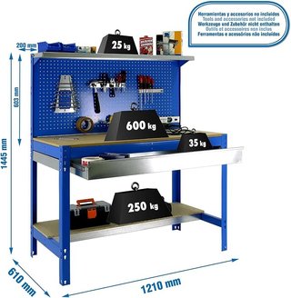 Banco de Trabajo Simon Rack con Panel
