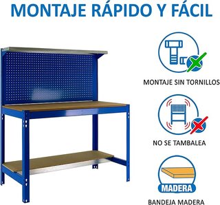 Banco de Trabajo Simon Rack con Panel