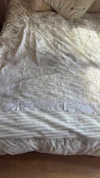 Mantilla española encaje blanco