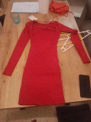 Vestido Bershka Rojo
