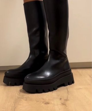 Botas Stradivarius Negras Plataforma
