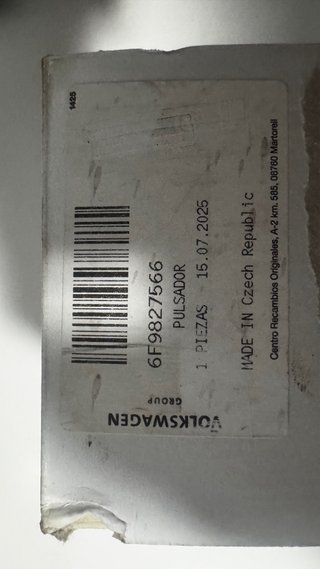Pulsador Cámara Trasera Seat