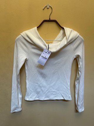 Jersey Bardot sin estrenar Talla Única Blanco