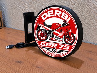 Cartel Luminoso LED Derbi GPR 75