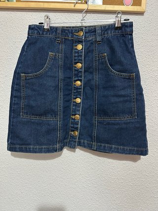 Minifalda vaquera Stradivarius talla S