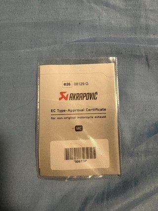 Tubo de escape Akrapovic Universal