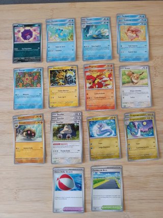 Lote Cartas Pokémon Básicas 151