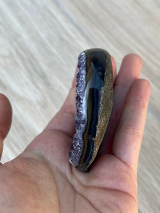 Corazón de amatista morada
