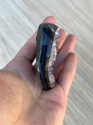 Corazón de amatista morada