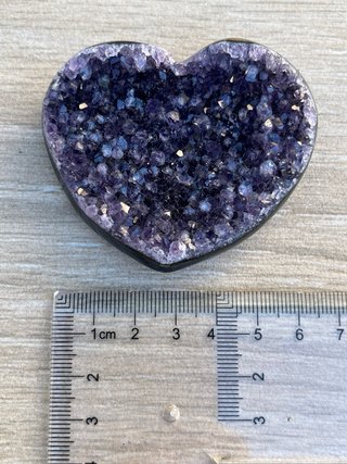 Corazón de amatista morada