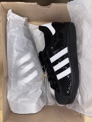 Adidas Superstar Negro Brillante Serpiente