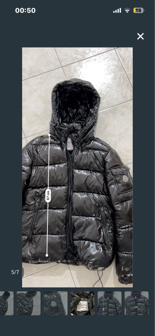 Moncler Maya Giubbotto Lucido Nero luxury designer