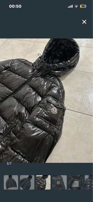 Moncler Maya Giubbotto Lucido Nero luxury designer