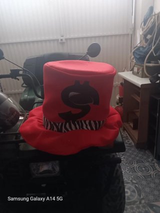 Sombrero de Carnaval Enano Rojo Talla Única