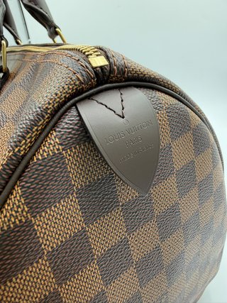 Borsa Louis Vuitton Speedy 35 Damier Marrone