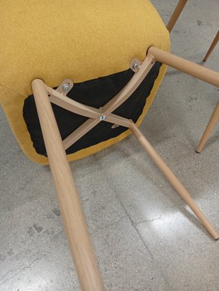 Pack 2 Sillas Comedor Nórdicas Mostaza