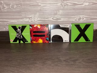 Lote 4 CDs Ed Sheeran: X, =, No.6