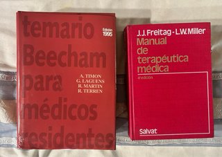 Lote 4 libros antiguos de Medicina