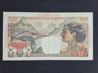 Billete 100 Francos Guadalupe 1950