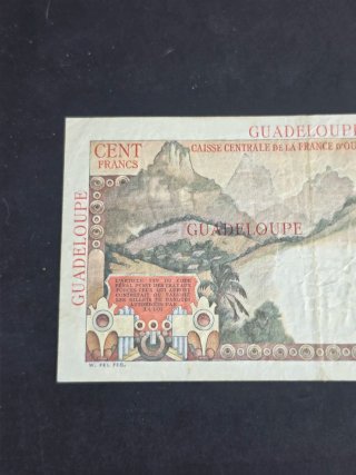 Billete 100 Francos Guadalupe 1950