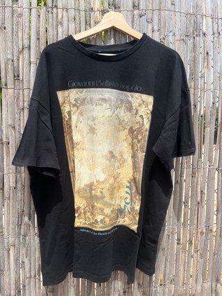 Camiseta Negra Tiepolo Allegory Planets Continents