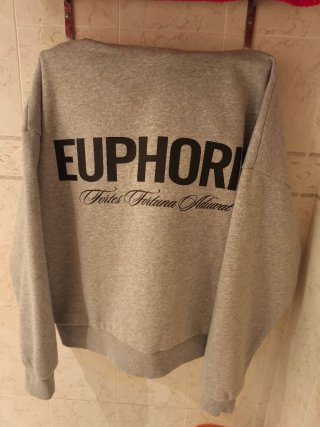 Sudadera H&M Gris Talla L