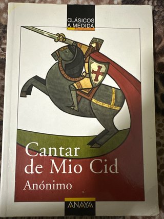 LIBRO DE LECTURA CANTAR DE MIO CID