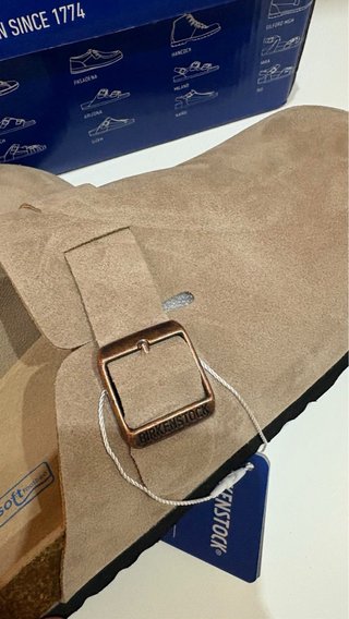 Birkenstock Boston Bege Camurça