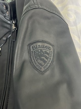 Cazadora de cuero Blauer negra sin estrenar