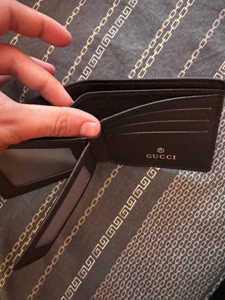 Set portafoglio e cintura Gucci nero