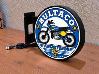 Cartel Luminoso Bultaco Frontera 370 Clásico