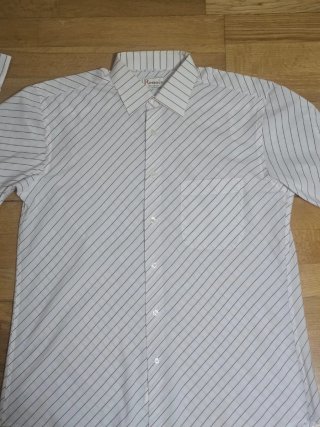 Camisa de hombre Renoir rayas. Talla 4.(L) 3 EUROS