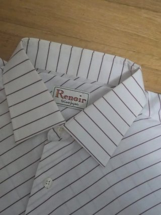 Camisa de hombre Renoir rayas. Talla 4.(L) 3 EUROS