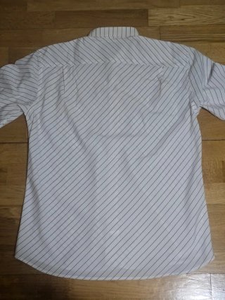Camisa de hombre Renoir rayas. Talla 4.(L) 3 EUROS