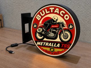 Cartel Luminoso Bultaco Metralla TSS