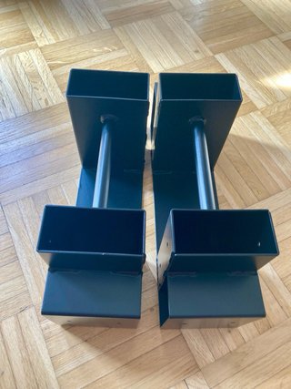 Kit Soportes Leñero Exterior Mofeez NUEVO