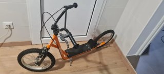 Patinete Scooter Naranja Ruedas Grandes