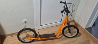 Patinete Scooter Naranja Ruedas Grandes