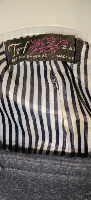 Abrigo azul marino mujer Zara