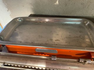 Báscula de cocina antigua naranja