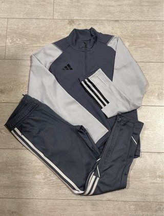 Conjunto Chándal Adidas Gris y Blanco
