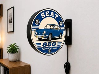 Cartel Luminoso SEAT 850 Sport Coupé