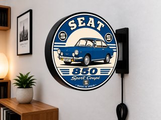 Cartel Luminoso SEAT 850 Sport Coupé