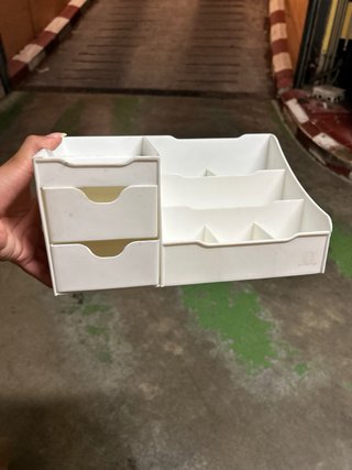 Organizador de escritorio blanco