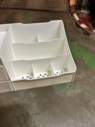 Organizador de escritorio blanco